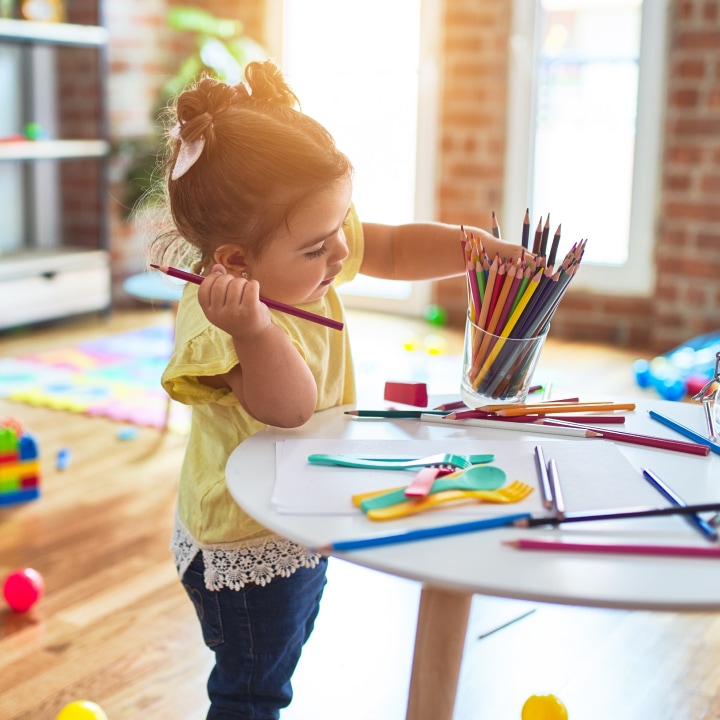 child painting